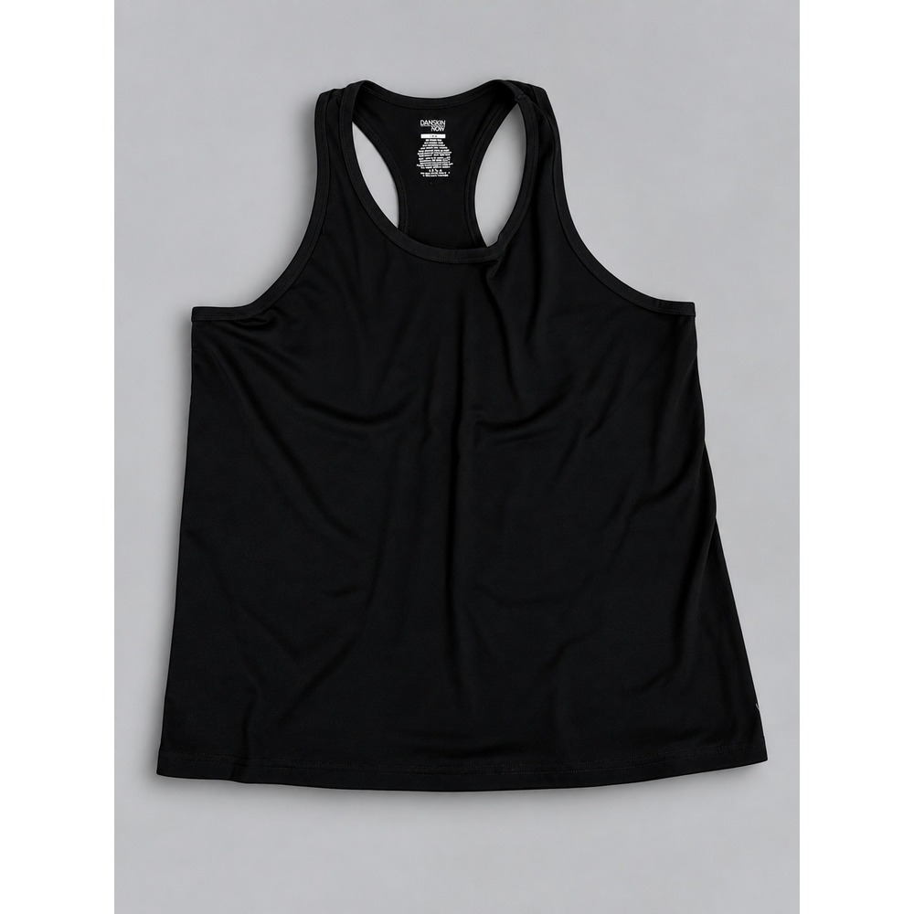 Danskin Now Tank Top Women XXL Black Excellent Racerback Loose Fit Activewear